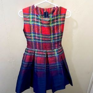Oscar de la Renta 4Y plaid dress